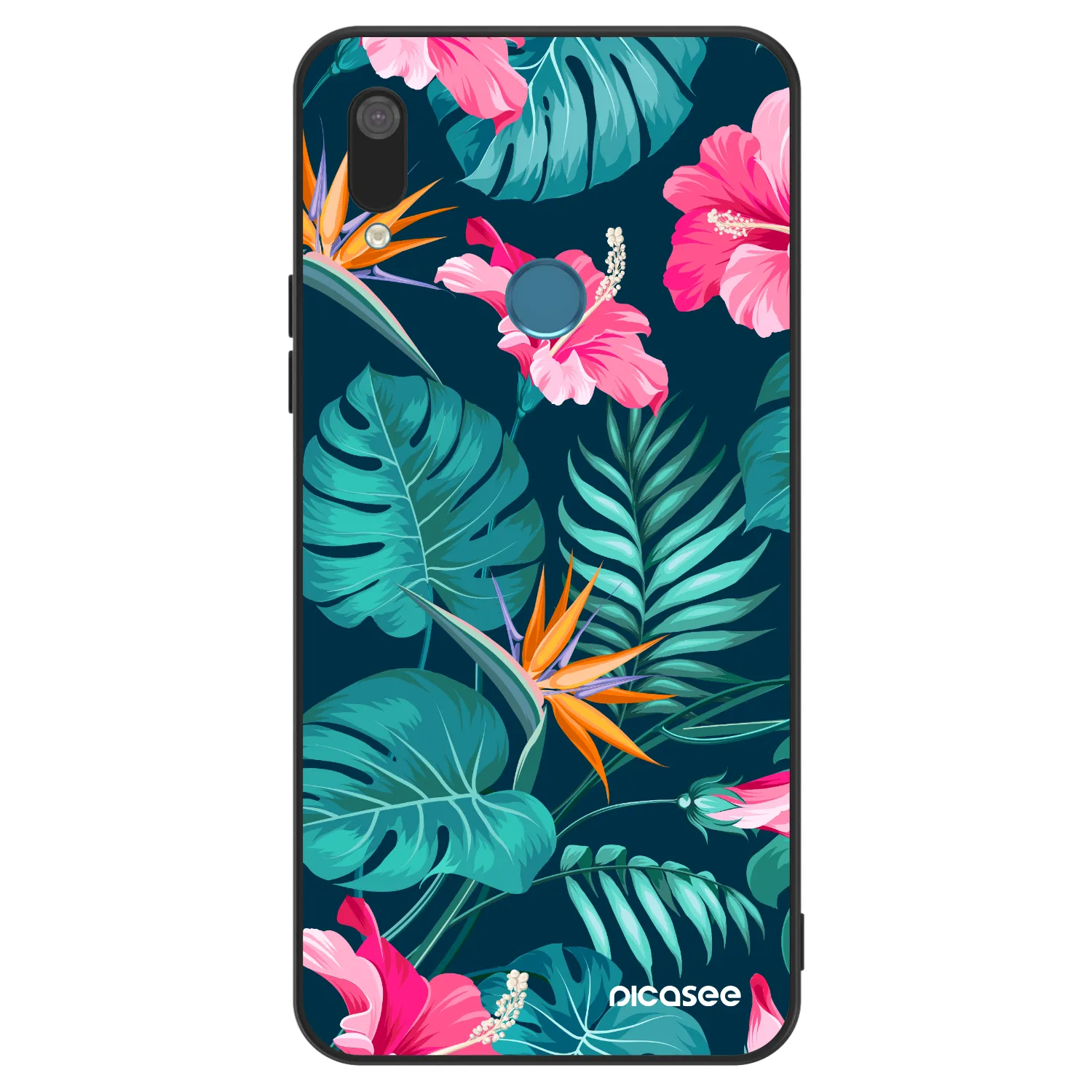 Picasee ULTIMATE CASE für Huawei Y7 2019 - Pink Monstera