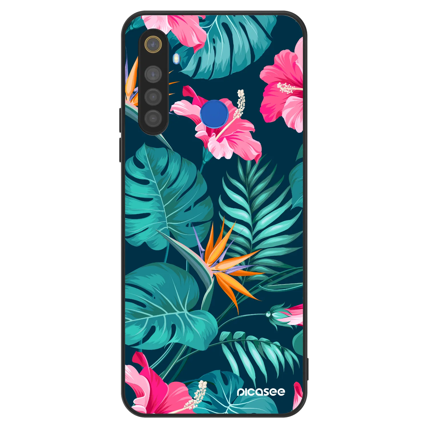 Picasee ULTIMATE CASE für Realme 5 - Pink Monstera