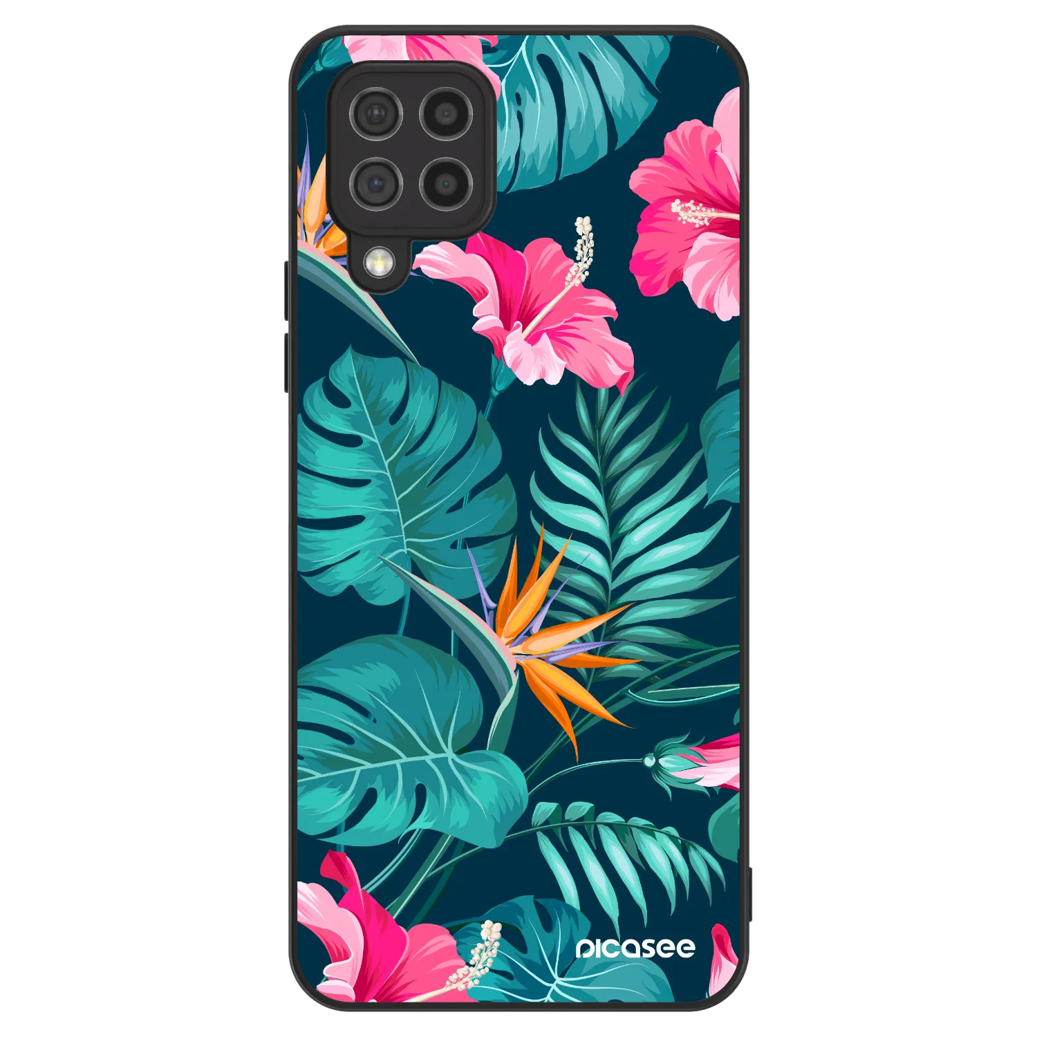 Picasee ULTIMATE CASE für Samsung Galaxy A22 A225F 4G - Pink Monstera