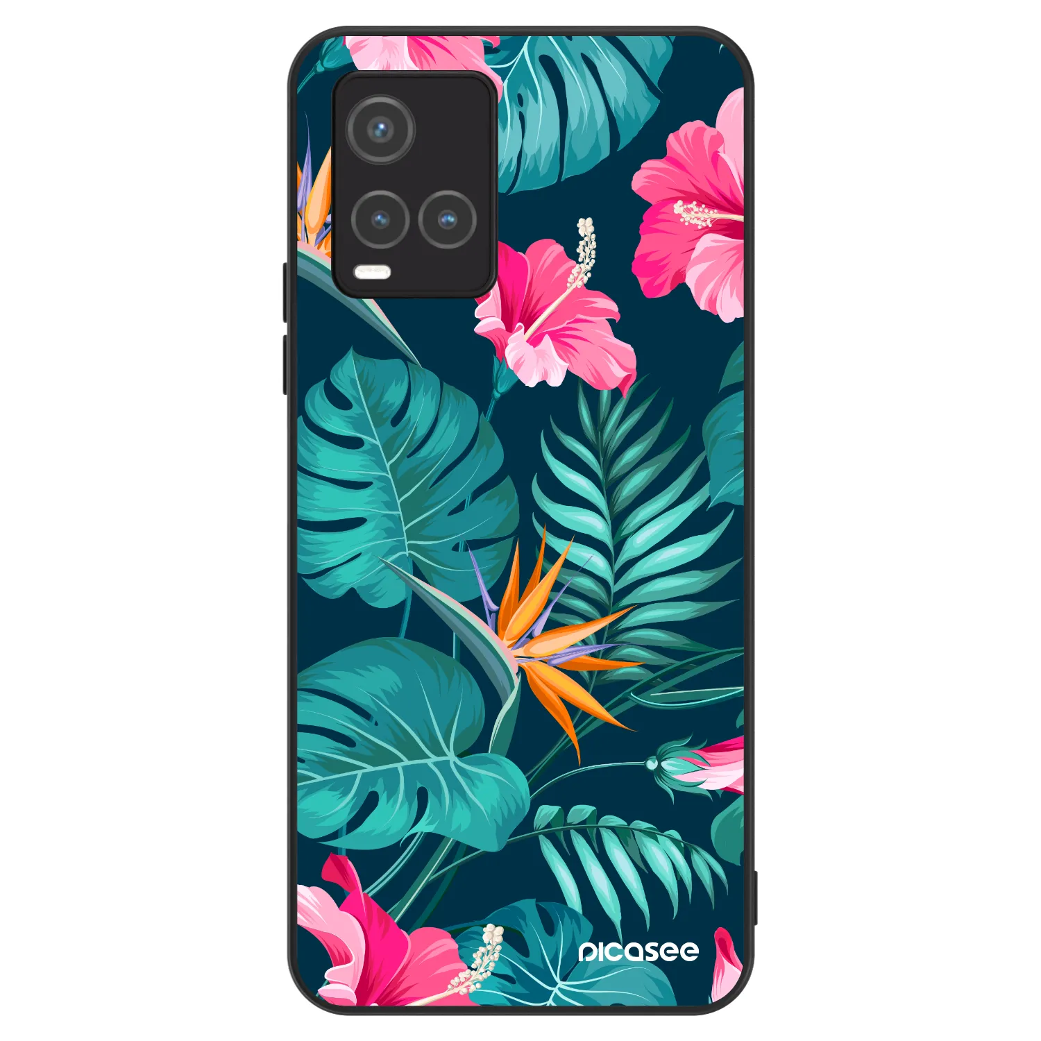 Picasee ULTIMATE CASE für Vivo Y33s - Pink Monstera