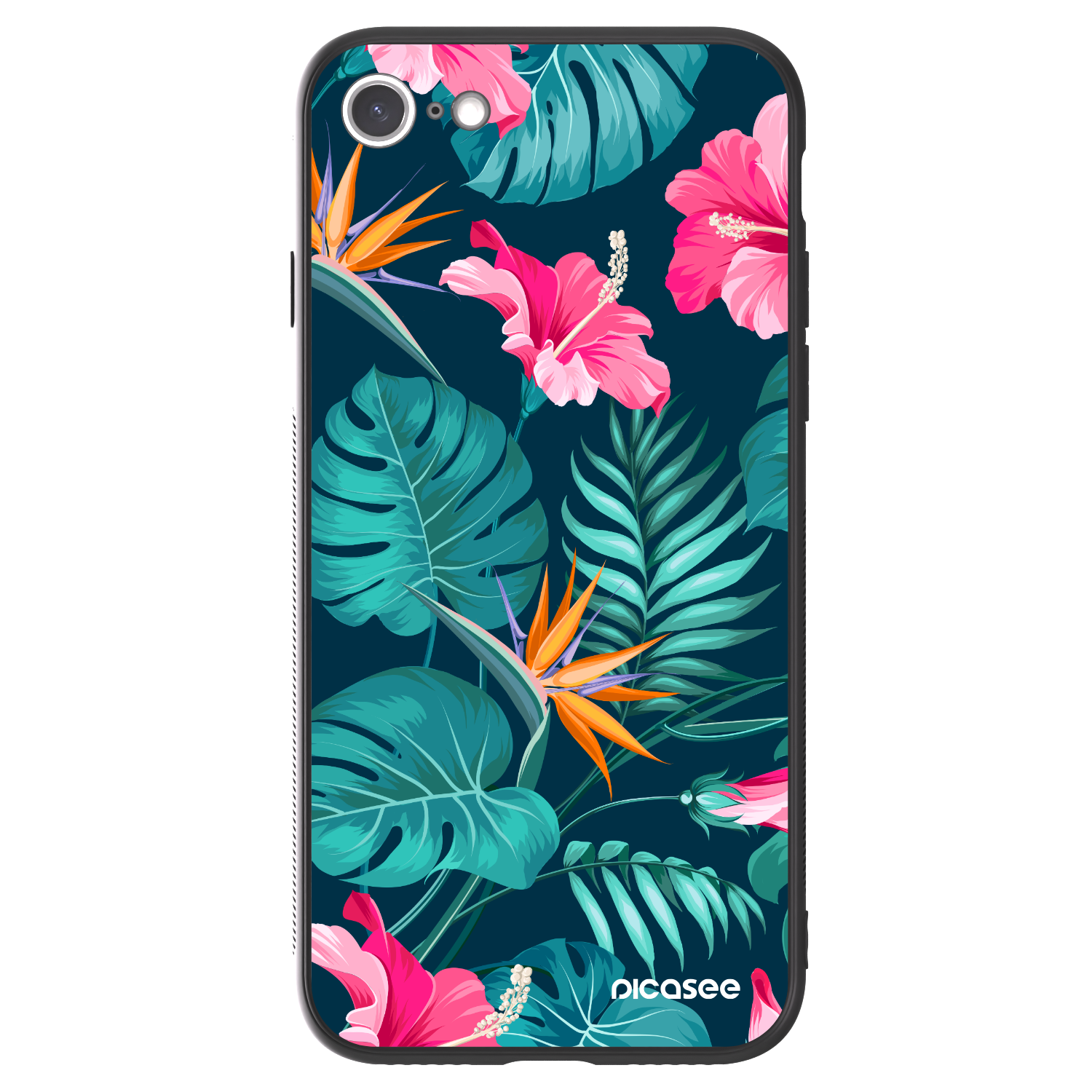 Picasee ULTIMATE CASE für Apple iPhone SE 2022 - Pink Monstera