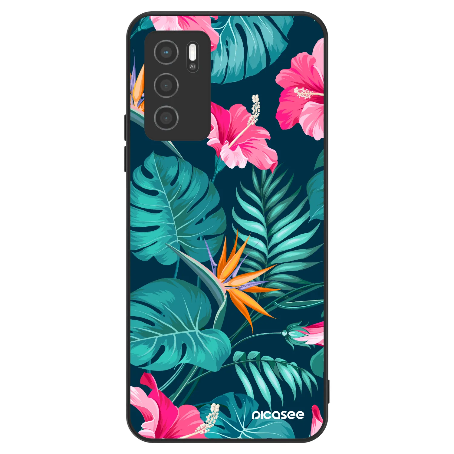 Picasee ULTIMATE CASE für OPPO A16s - Pink Monstera