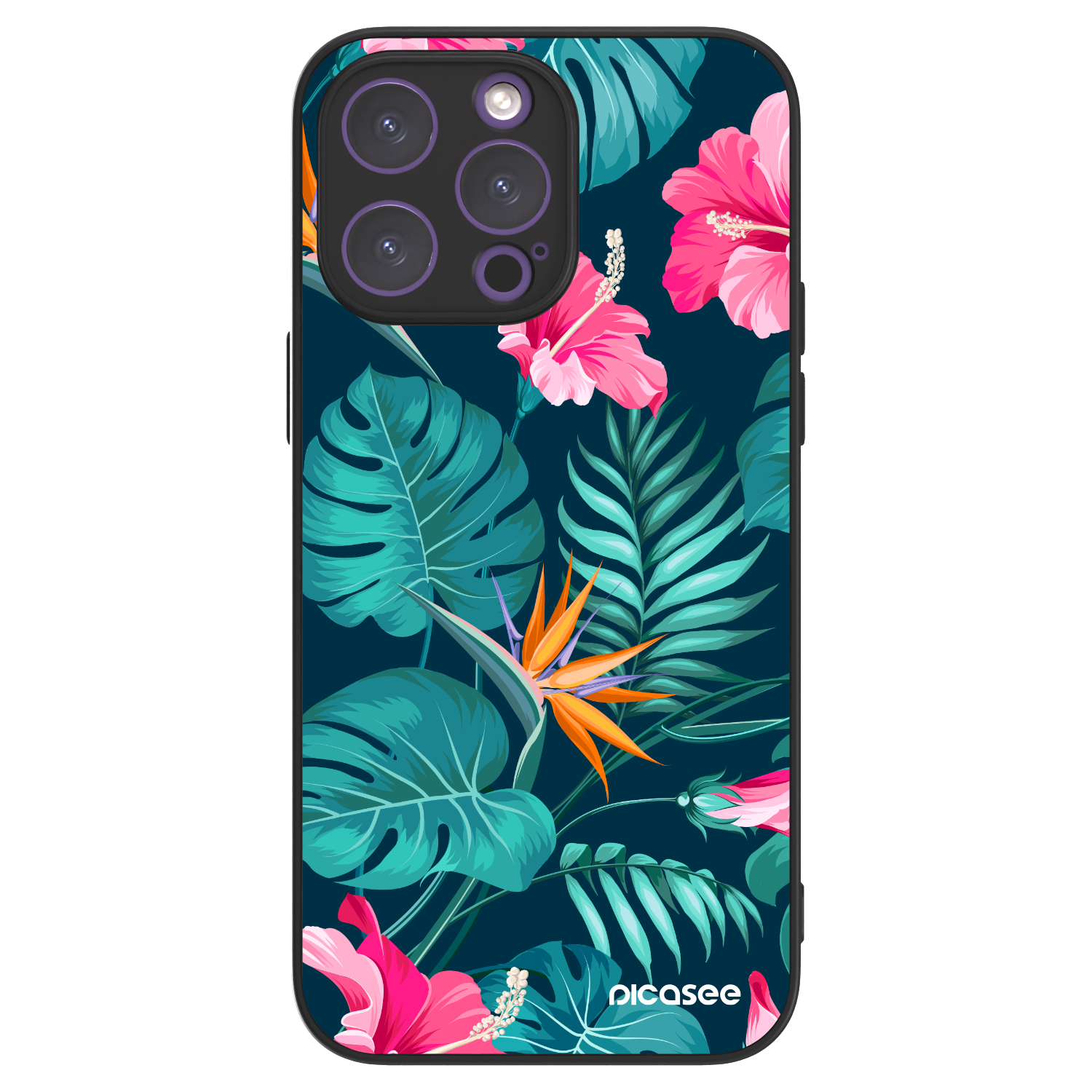 Picasee ULTIMATE CASE MagSafe für Apple iPhone 14 Pro Max - Pink Monstera