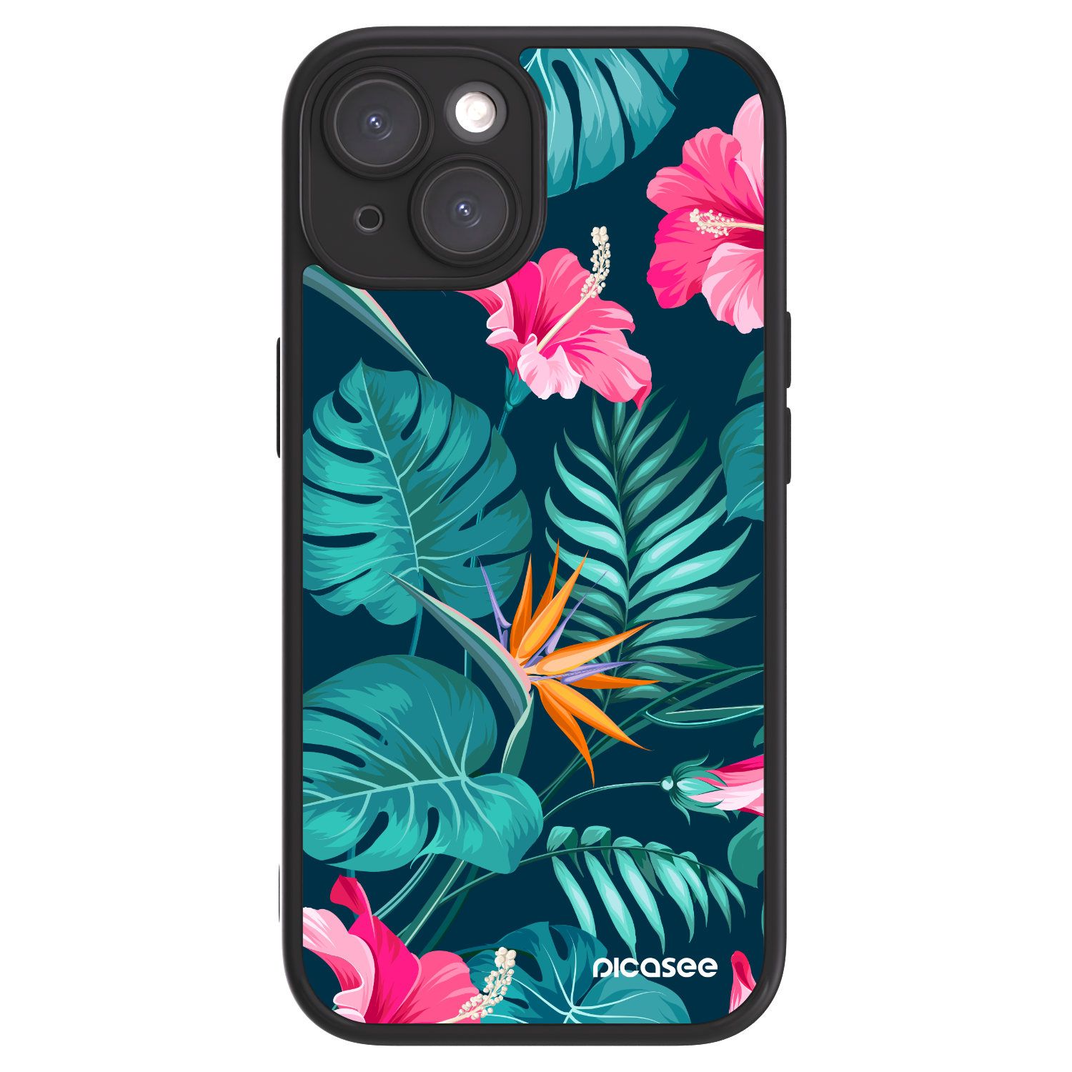 Picasee ULTIMATE CASE für Apple iPhone 15 - Pink Monstera