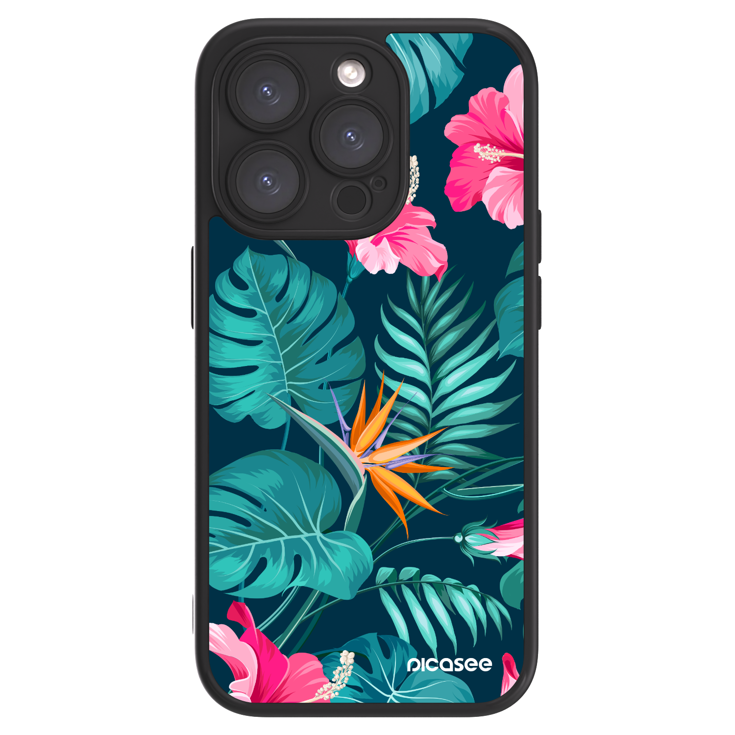 Picasee ULTIMATE CASE MagSafe für Apple iPhone 15 Pro - Pink Monstera
