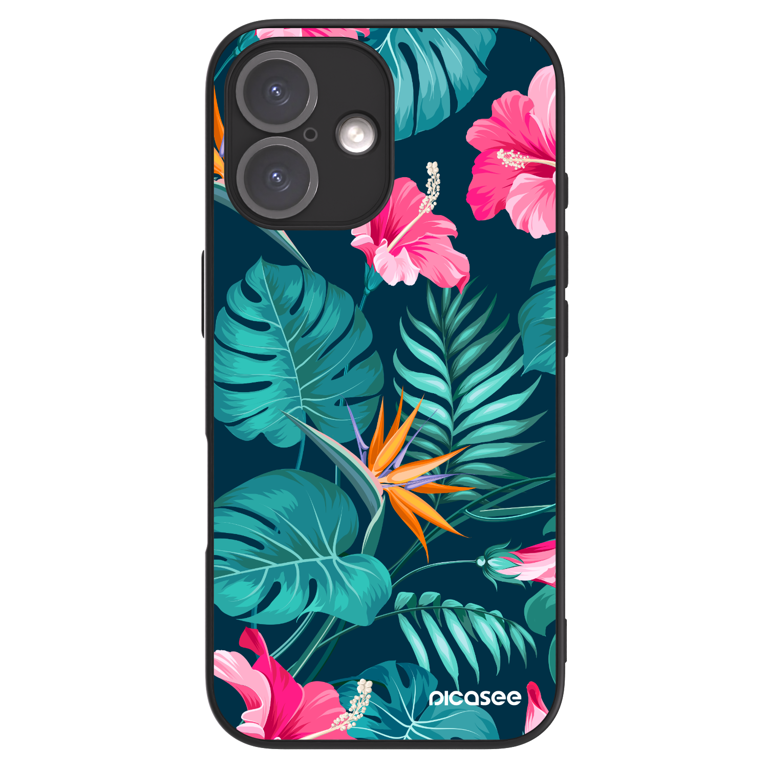 Picasee ULTIMATE CASE für Apple iPhone 16 - Pink Monstera