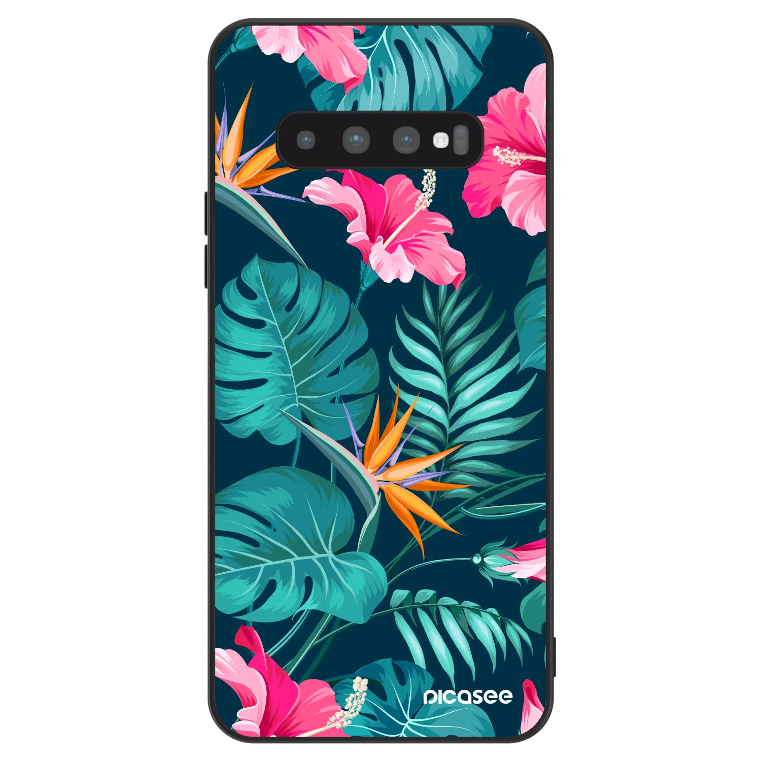 Picasee ULTIMATE CASE für Samsung Galaxy S10 Plus G975 - Pink Monstera