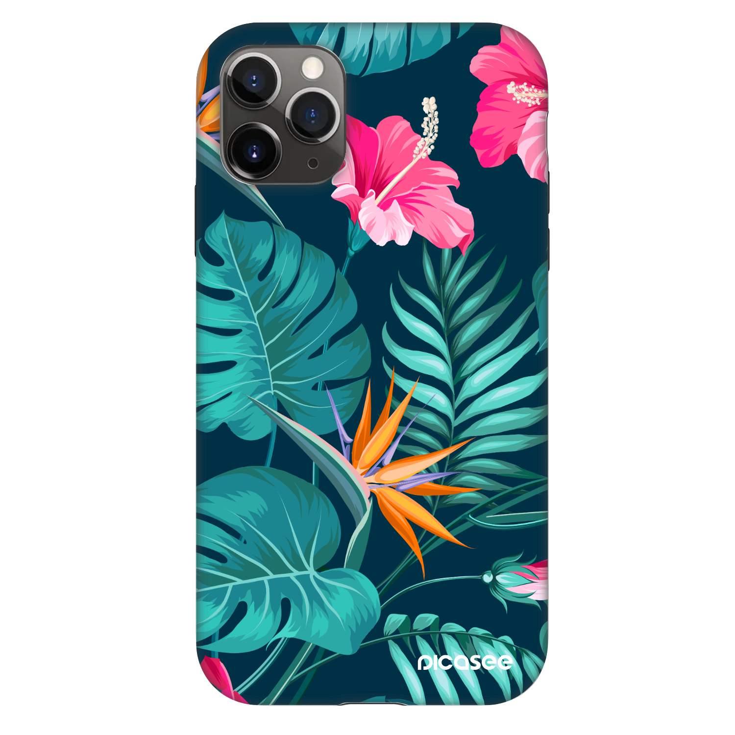 Picasee Fashion Case für Apple iPhone 11 Pro - Pink Monstera