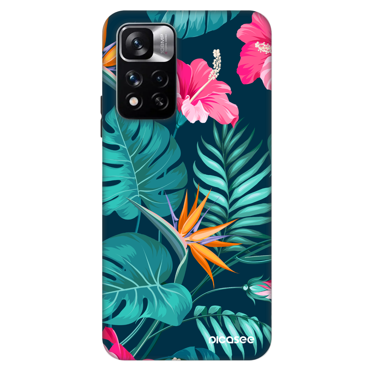 Picasee Fashion Case für Xiaomi Redmi Note 11 Pro - Pink Monstera
