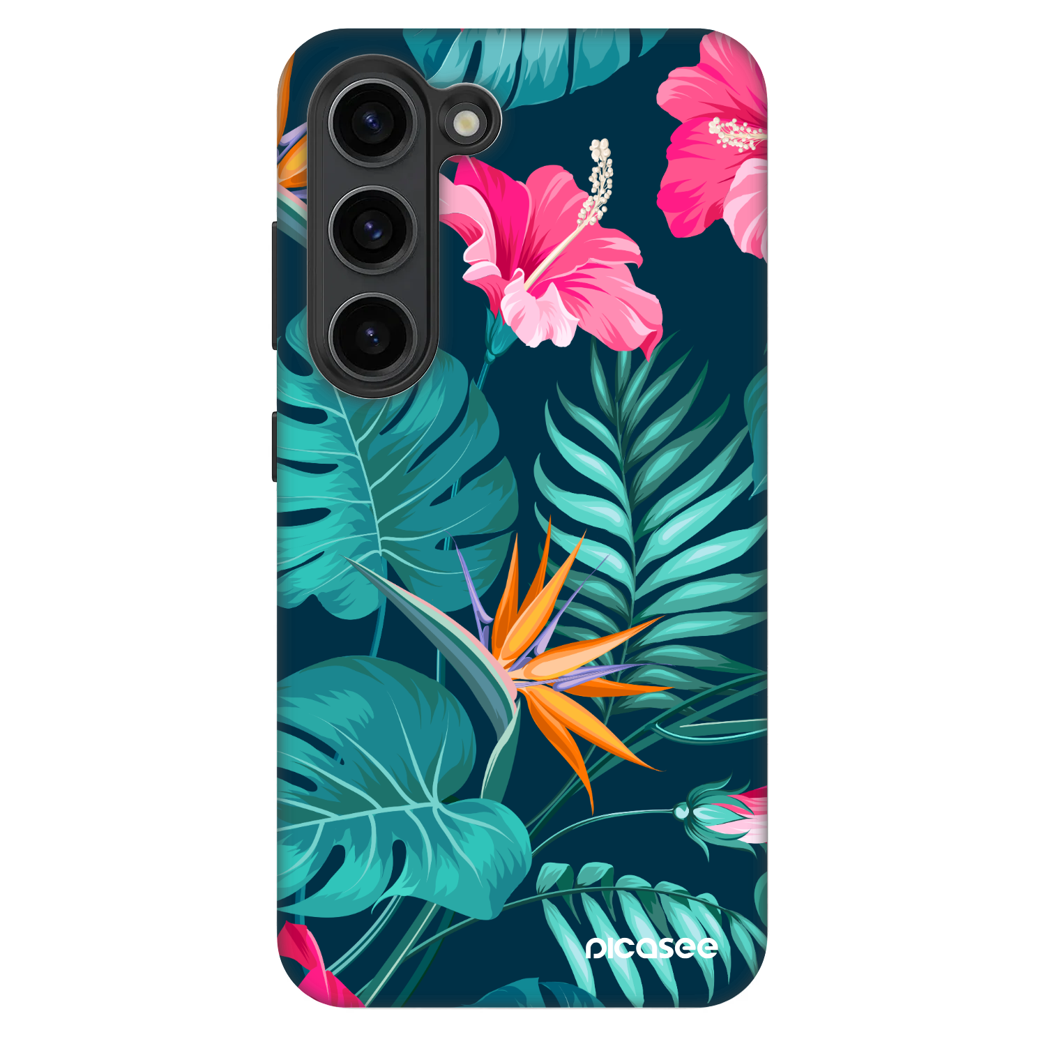 Picasee Fashion Case für Samsung Galaxy S23 5G - Pink Monstera
