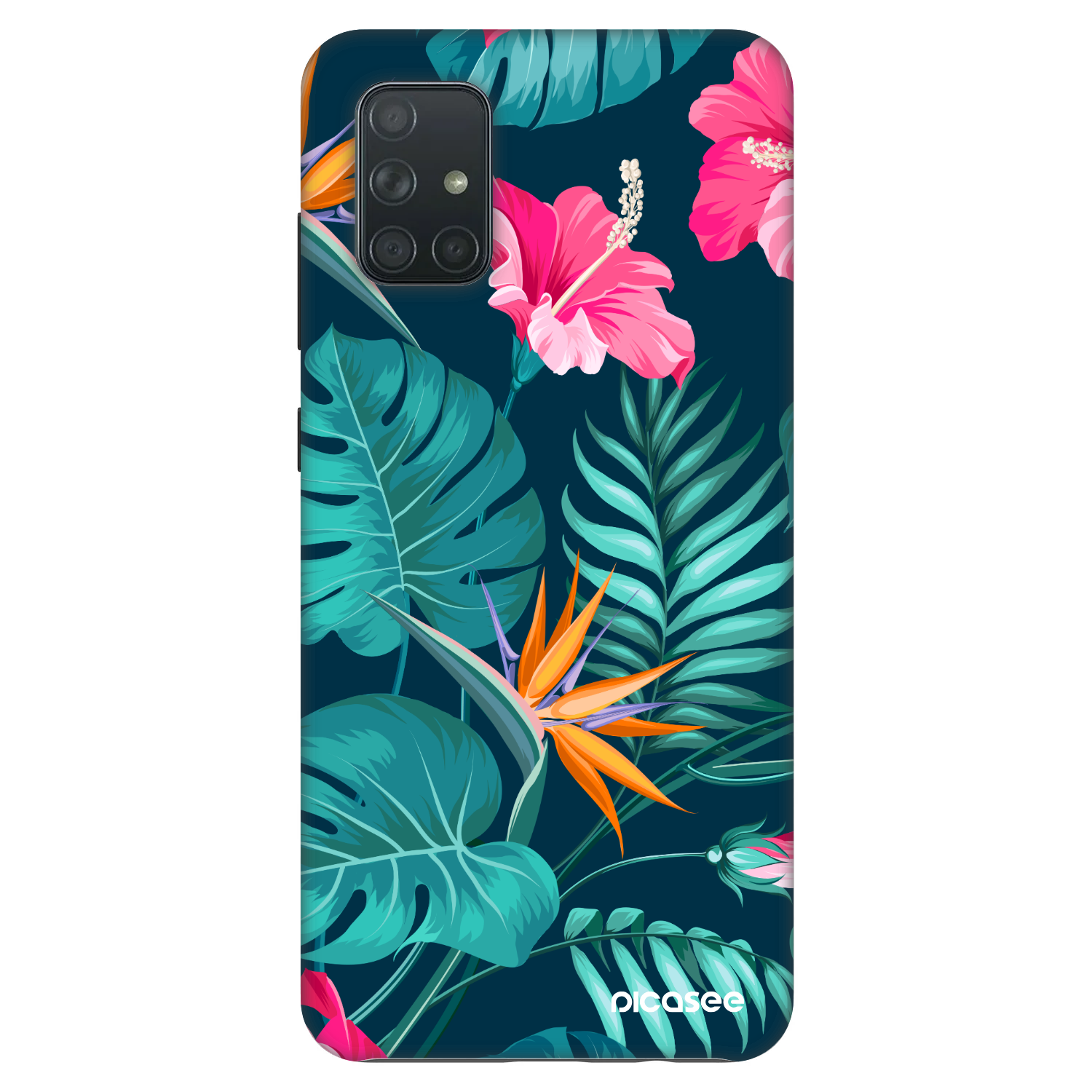 Picasee Fashion Case für Samsung Galaxy A71 A715F - Pink Monstera