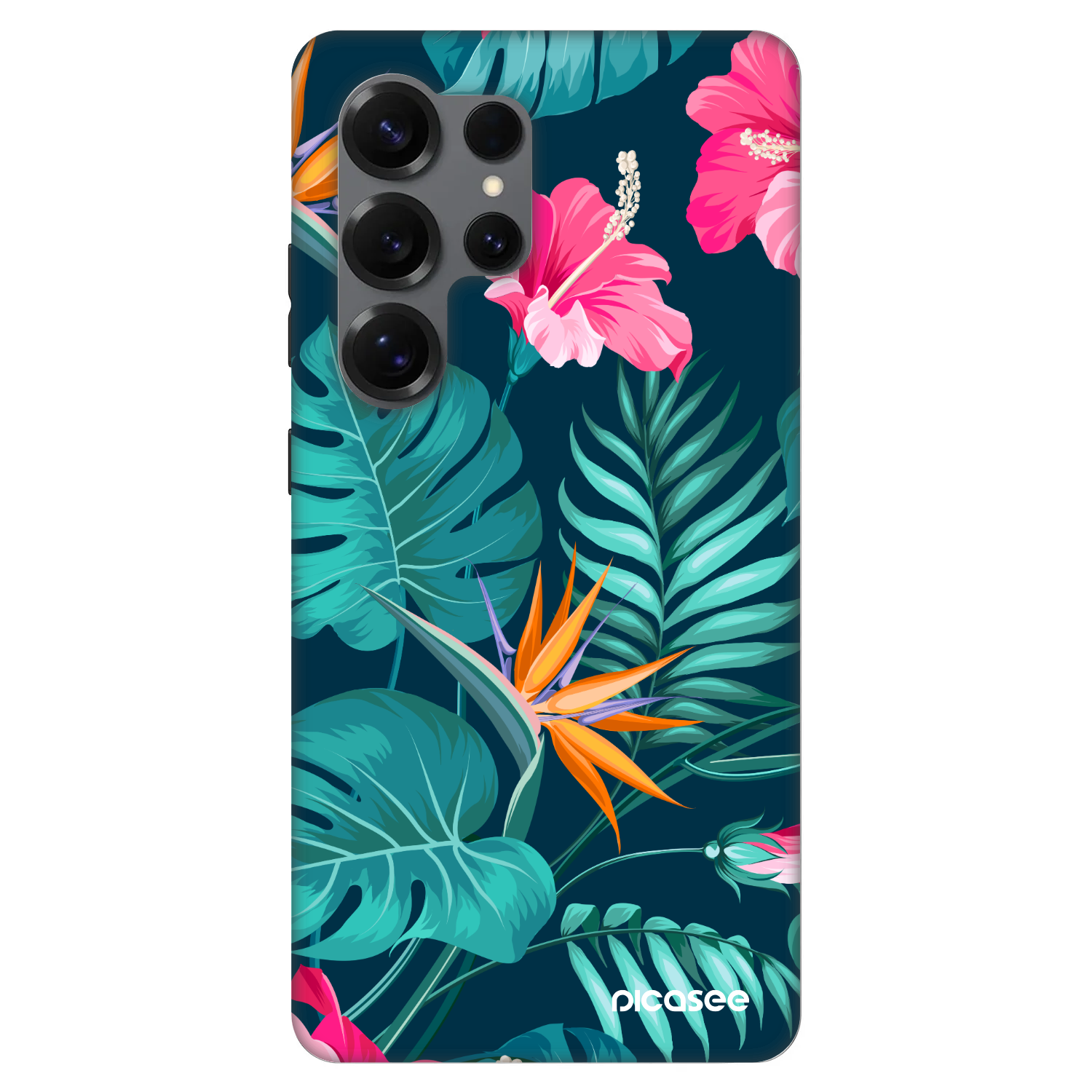 Picasee Fashion Case PowerShare pro Samsung Galaxy S25 Ultra 5G - Pink Monstera