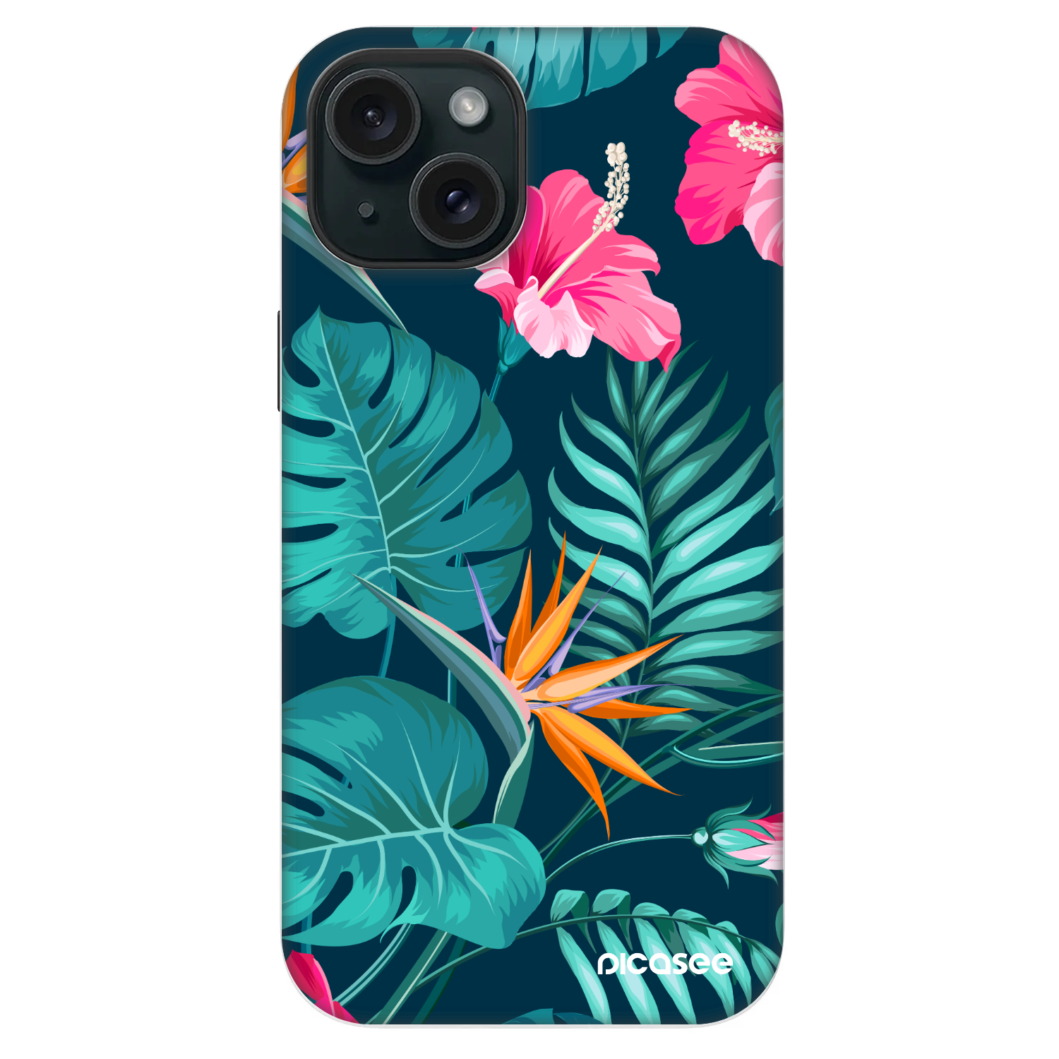 Picasee Fashion Case MagSafe für Apple iPhone 14 - Pink Monstera