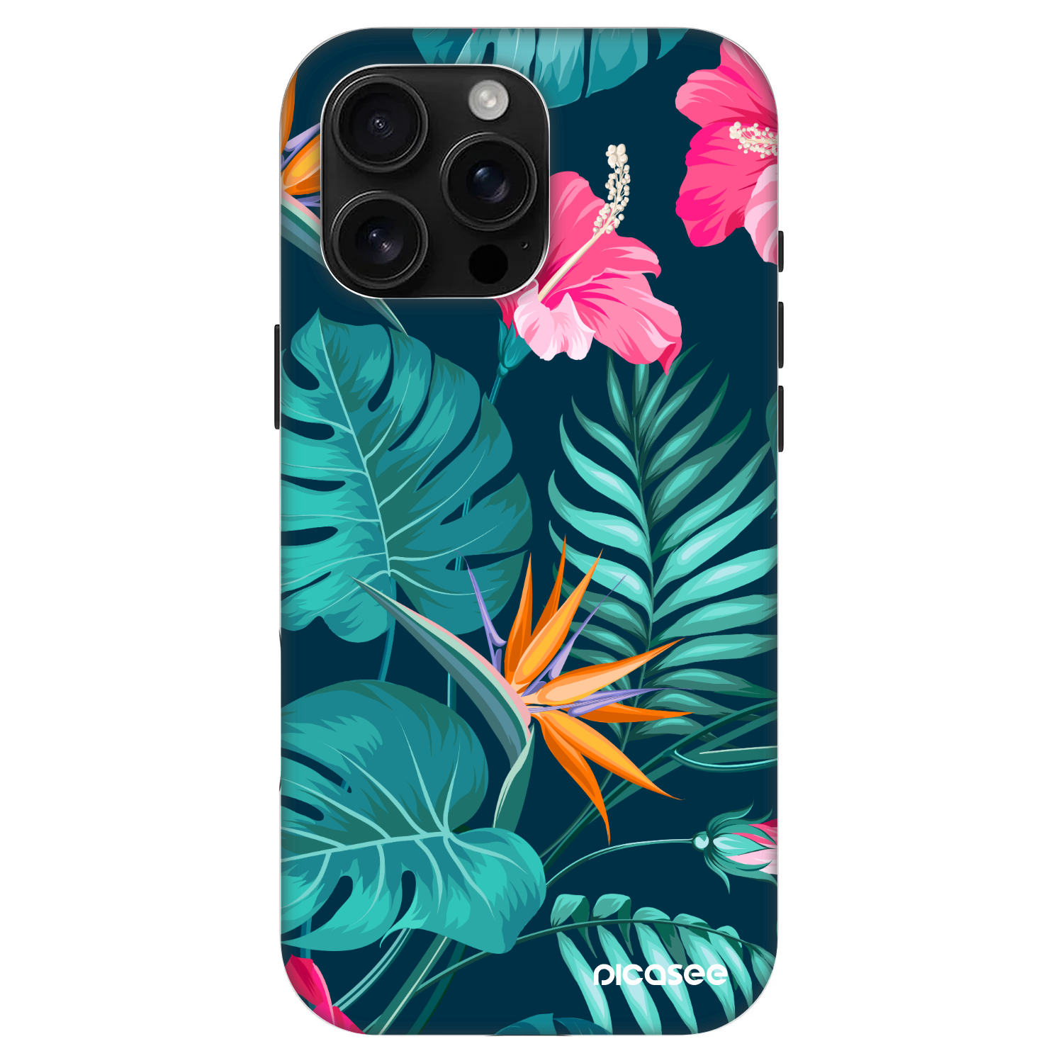 Picasee Fashion Case MagSafe für Apple iPhone 16 Pro Max - Pink Monstera