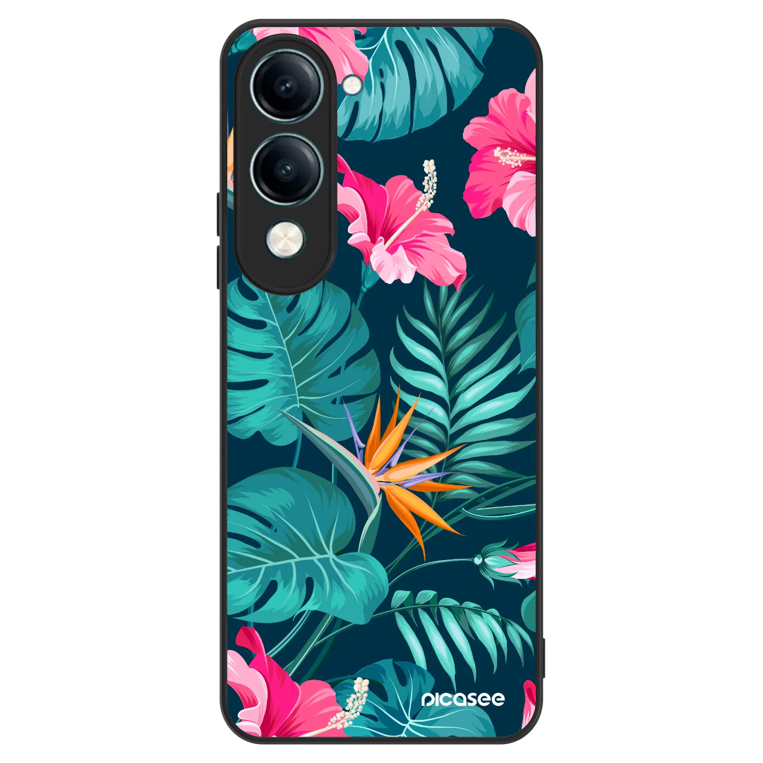 Picasee ULTIMATE CASE für Vivo Y29s 5G - Pink Monstera