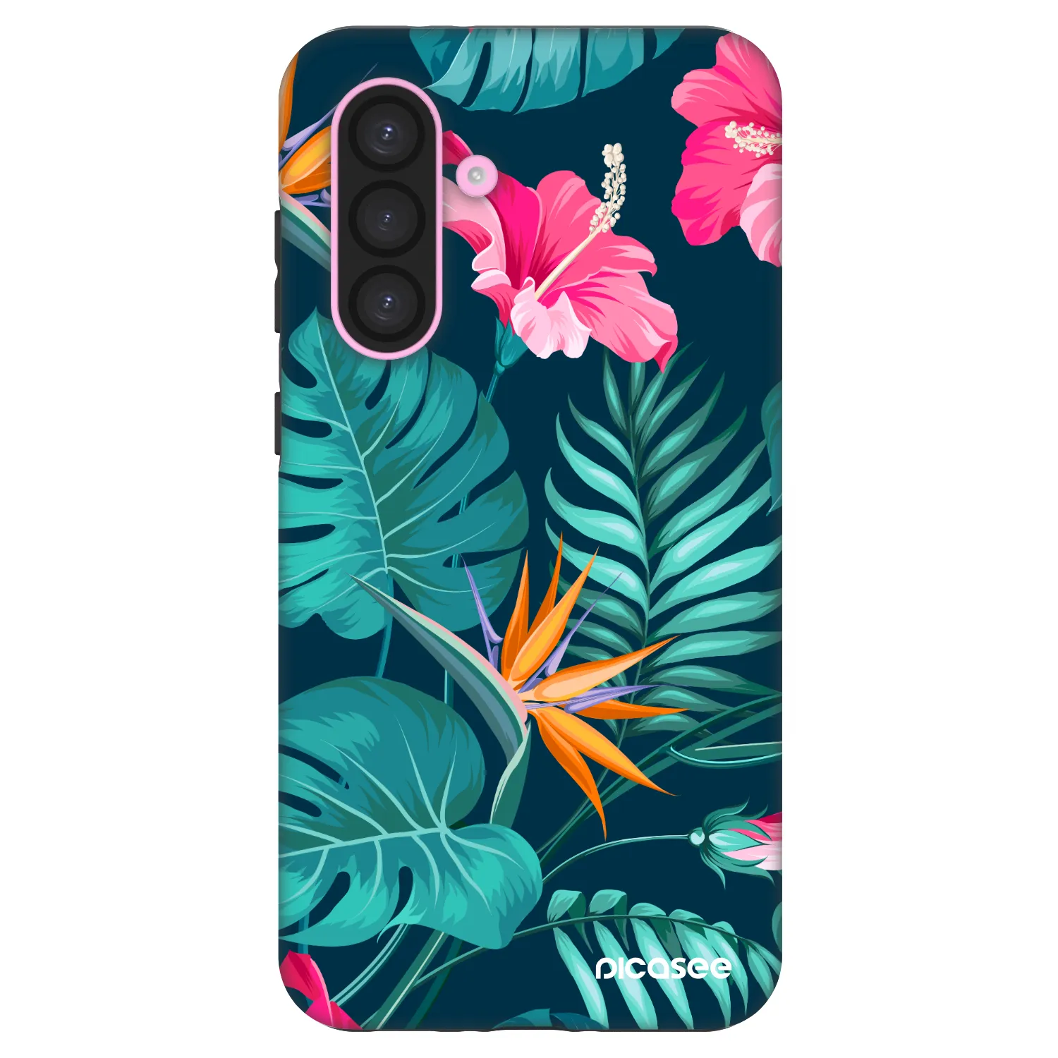 Picasee Fashion Case für Samsung Galaxy A56 5G A566B - Pink Monstera