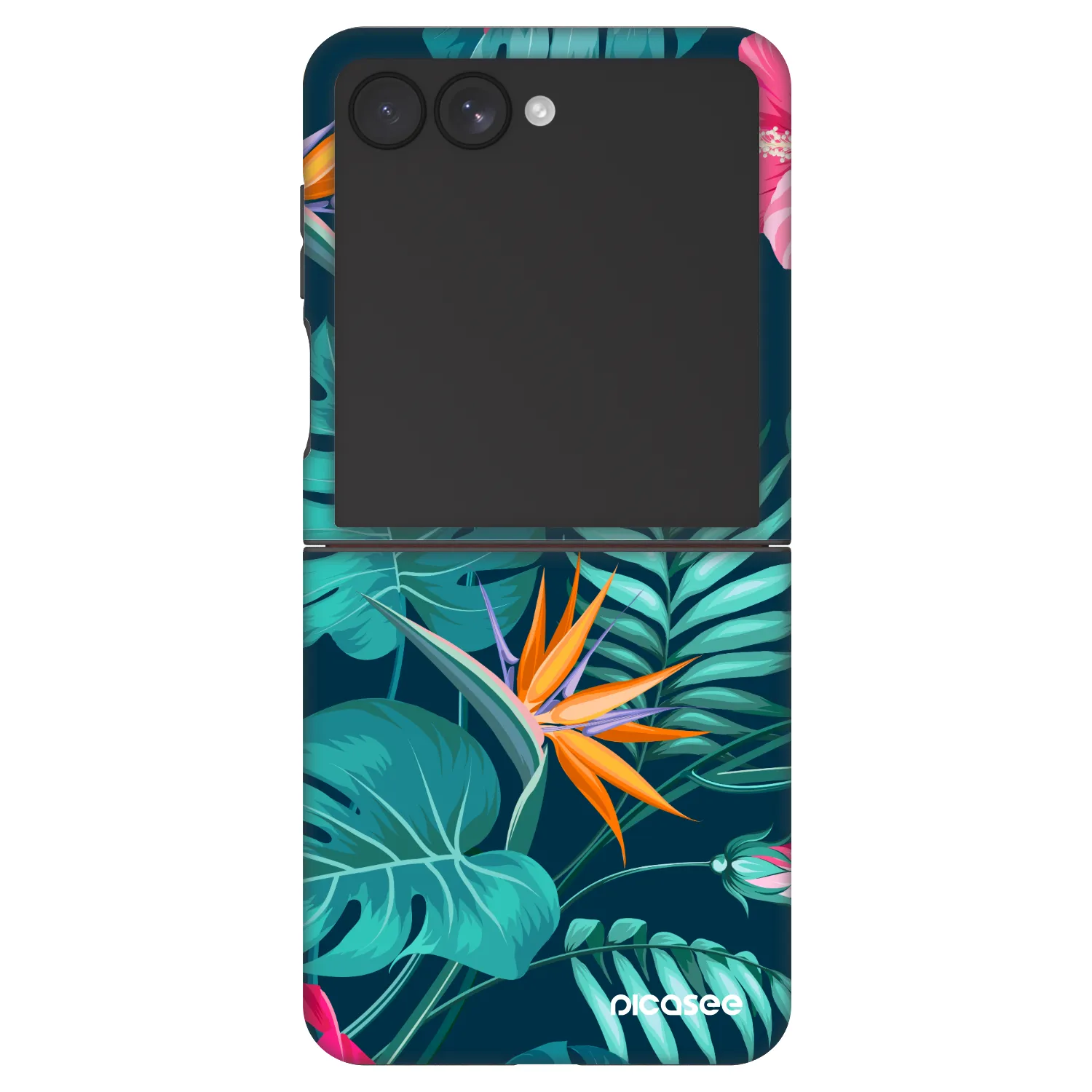 Picasee Fashion Case für Samsung Galaxy Z Flip7 5G - Pink Monstera