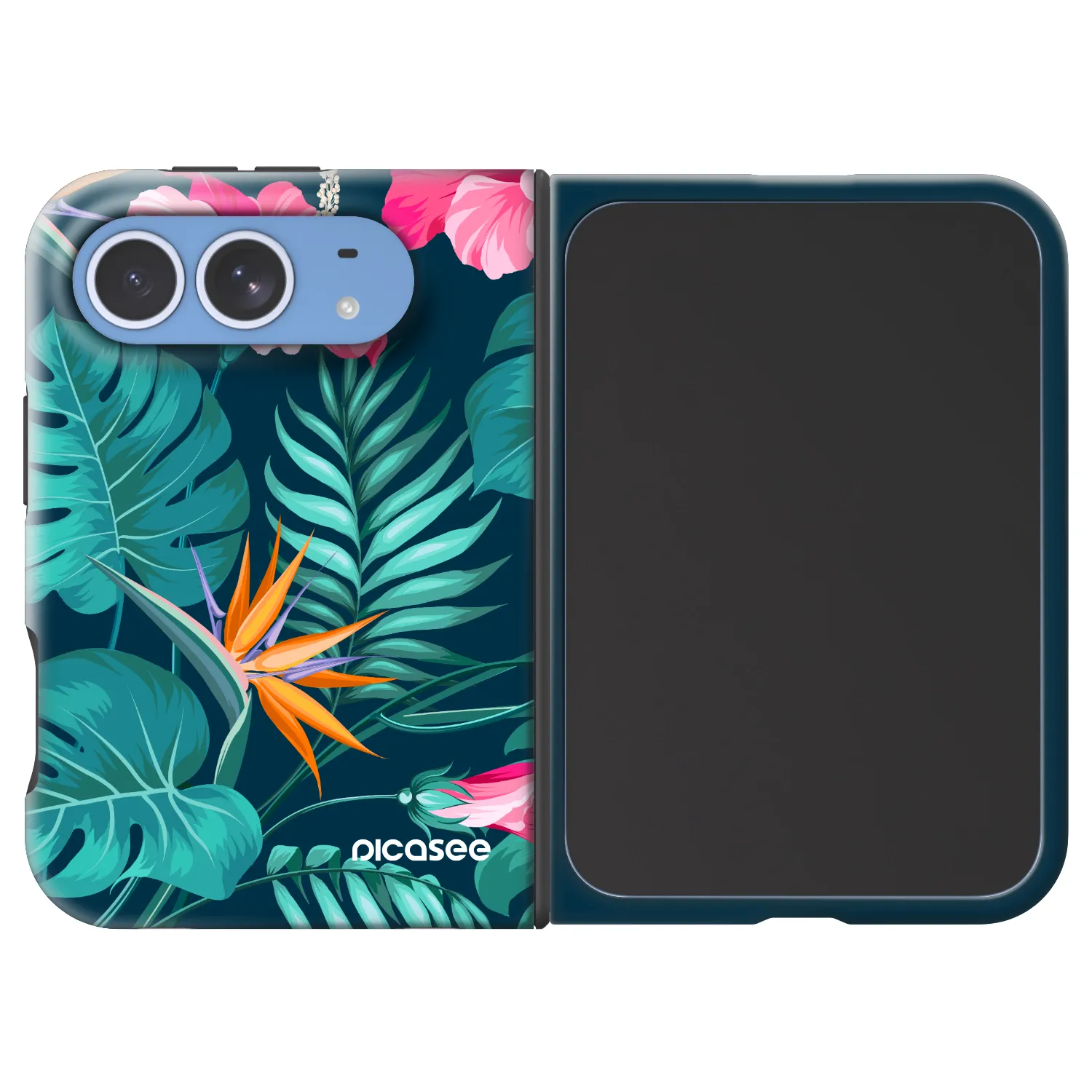 Picasee Fashion Case MagSafe für Apple iPhone Duo - Pink Monstera