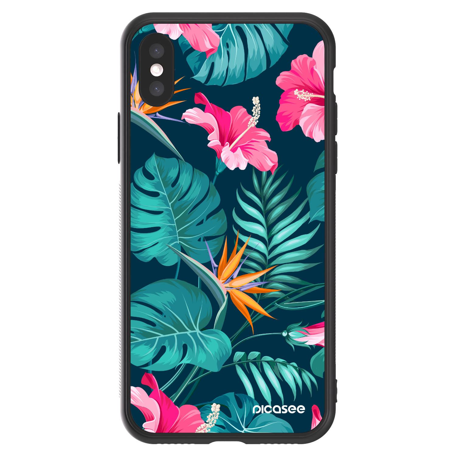 Picasee ULTIMATE CASE für Apple iPhone X/XS - Pink Monstera