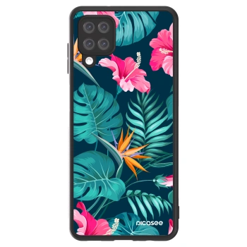 Picasee ULTIMATE CASE für Samsung Galaxy A12 A125F - Pink Monstera