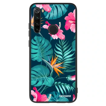 Hülle für Xiaomi Redmi Note 8 - Pink Monstera