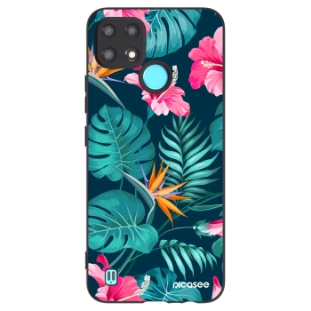 Hülle für Realme C21 - Pink Monstera