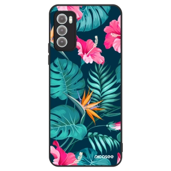 Hülle für Motorola Moto G60 - Pink Monstera