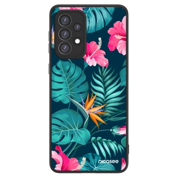 Picasee ULTIMATE CASE für Samsung Galaxy A33 5G A336 - Pink Monstera