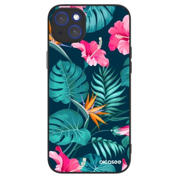 Picasee ULTIMATE CASE MagSafe für Apple iPhone 14 Plus - Pink Monstera
