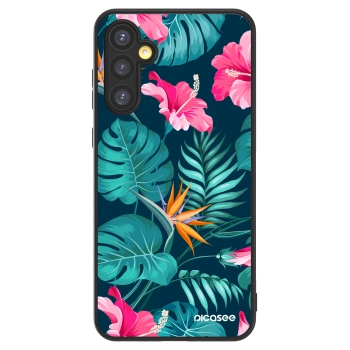 Picasee ULTIMATE CASE für Samsung Galaxy A34 5G A346B - Pink Monstera