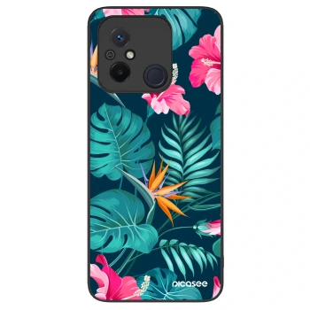 Hülle für Xiaomi Redmi 12C - Pink Monstera