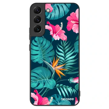 Picasee ULTIMATE CASE PowerShare für Samsung Galaxy S22+ 5G - Pink Monstera