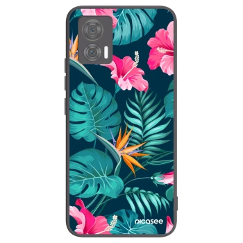 Hülle für Motorola Edge 30 Neo - Pink Monstera