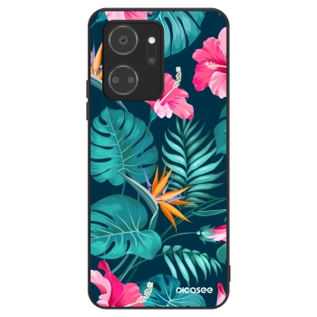Hülle für Honor X7a - Pink Monstera