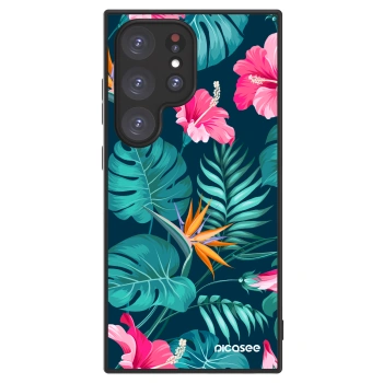 Hülle für Samsung Galaxy S24 Ultra S928B 5G - Pink Monstera