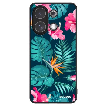 Hülle für Xiaomi Redmi Note 13 4G - Pink Monstera