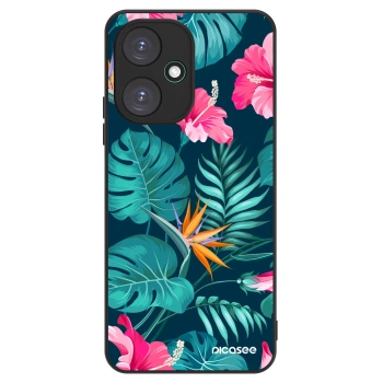 Hülle für Xiaomi Redmi 13C 5G - Pink Monstera