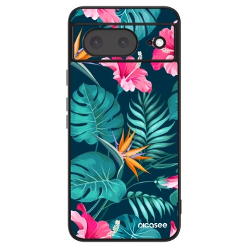Hülle für Google Pixel 8a - Pink Monstera