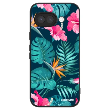 Hülle für Google Pixel 9a - Pink Monstera