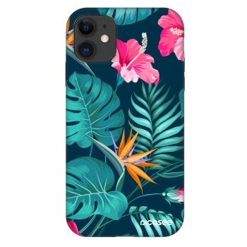 Hülle für Apple iPhone 11 - Pink Monstera