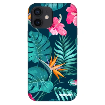 Hülle für Apple iPhone 12 mini - Pink Monstera