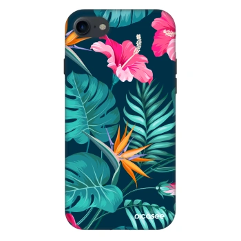 Hülle für Apple iPhone SE 2022 - Pink Monstera