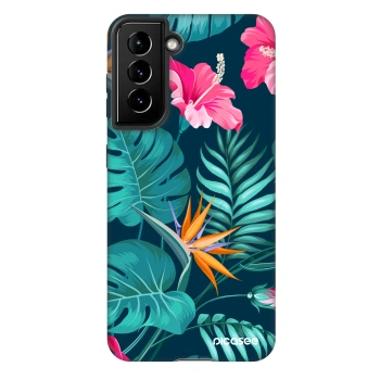 Hülle für Samsung Galaxy S21 5G G991B - Pink Monstera