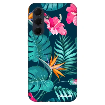 Hülle für Samsung Galaxy A35 5G A356B - Pink Monstera