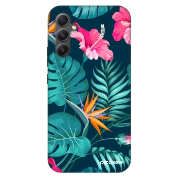 Hülle für Samsung Galaxy A34 5G A346B - Pink Monstera