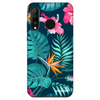 Hülle für Huawei P30 Lite - Pink Monstera