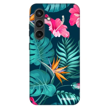 Hülle für Samsung Galaxy S24+ S926B 5G - Pink Monstera