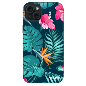 Hülle für Apple iPhone 14 Plus - Pink Monstera