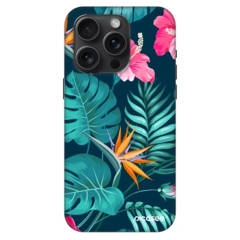 Hülle für Apple iPhone 15 Pro - Pink Monstera