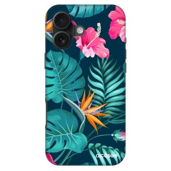 Hülle für Apple iPhone 16 - Pink Monstera